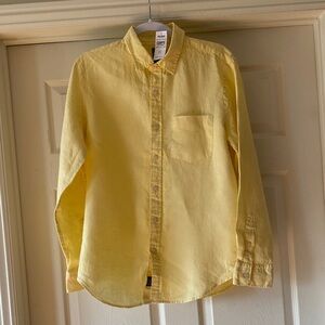 Todd Snyder Lemon Slim Fit Linen Point Collar LS Shirt s M. NWT SEE PICTURES